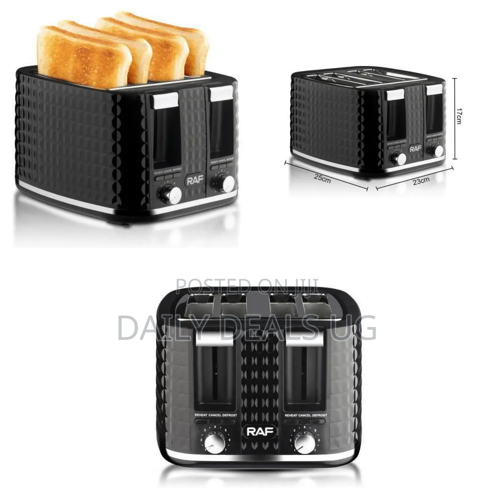 Raf Elegant Four-Slice Toaster - Multicolor