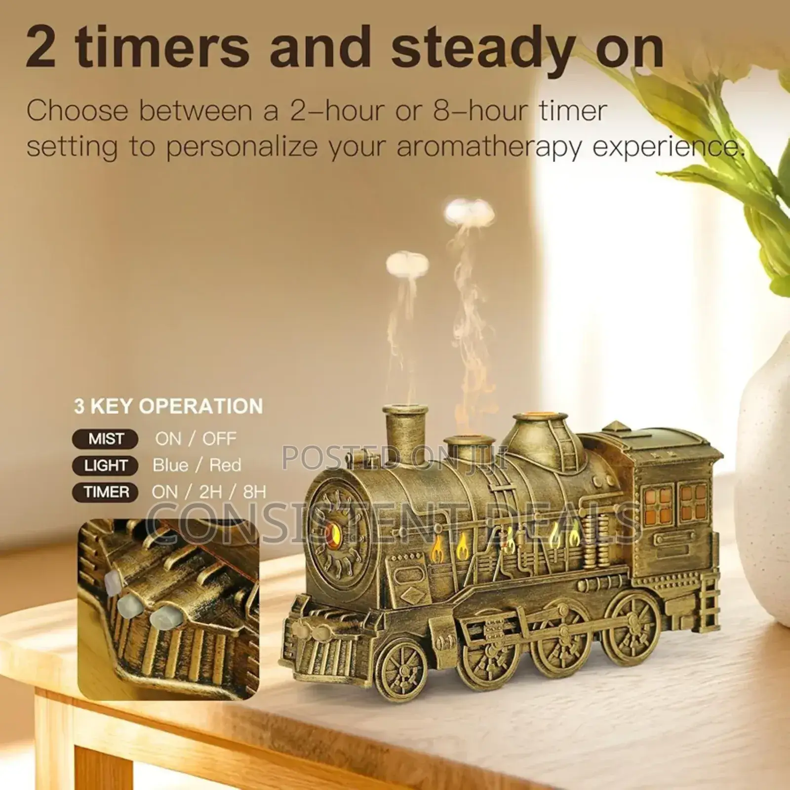 Essential Oil Diffuser Train Diffuser 300ml