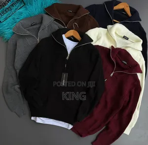 Huffa Brand Men's Knitwear Half-Zipper Sweater