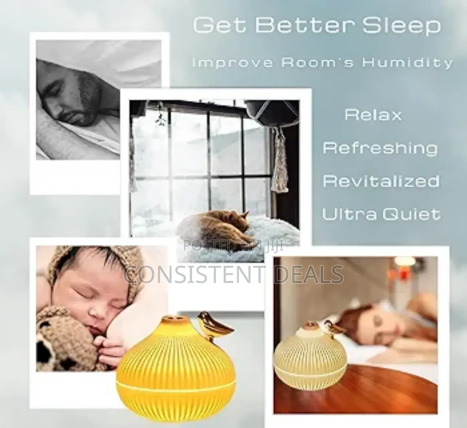 Portable Onion Mini Humidifier, 300ml Small Cool Mist Humidifier