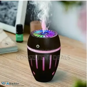 Elegant Wooden Hearts Ultrasonic Humidifier With Multicolor Led Light