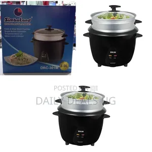 Simbaland 2 in 1 Rice Cooker With Steamer - Multicolor
