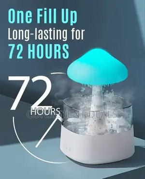 Rain Cloud Humidifier, Raining Cloud Rgb Night Light Aromatherapy