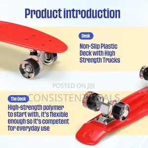 Mini Cruiser Skateboard 23'' Plastic Cruiser Complete Skateboard