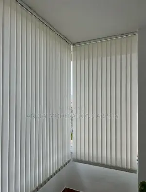 Executive White Office Blind Curtains
