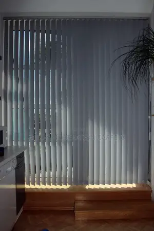 Dark Grey Vertical Blind Curtains