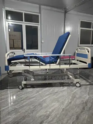 Three Crank Aluminum Handrail Patient Bed