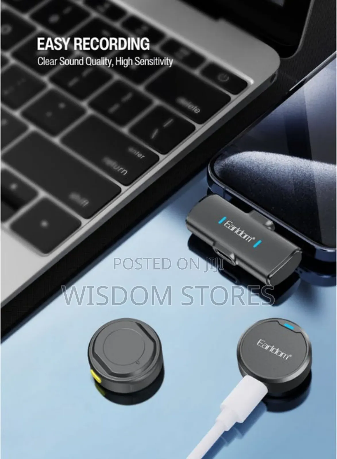 Wireless Lavalier Lapel Microphone for iPhone