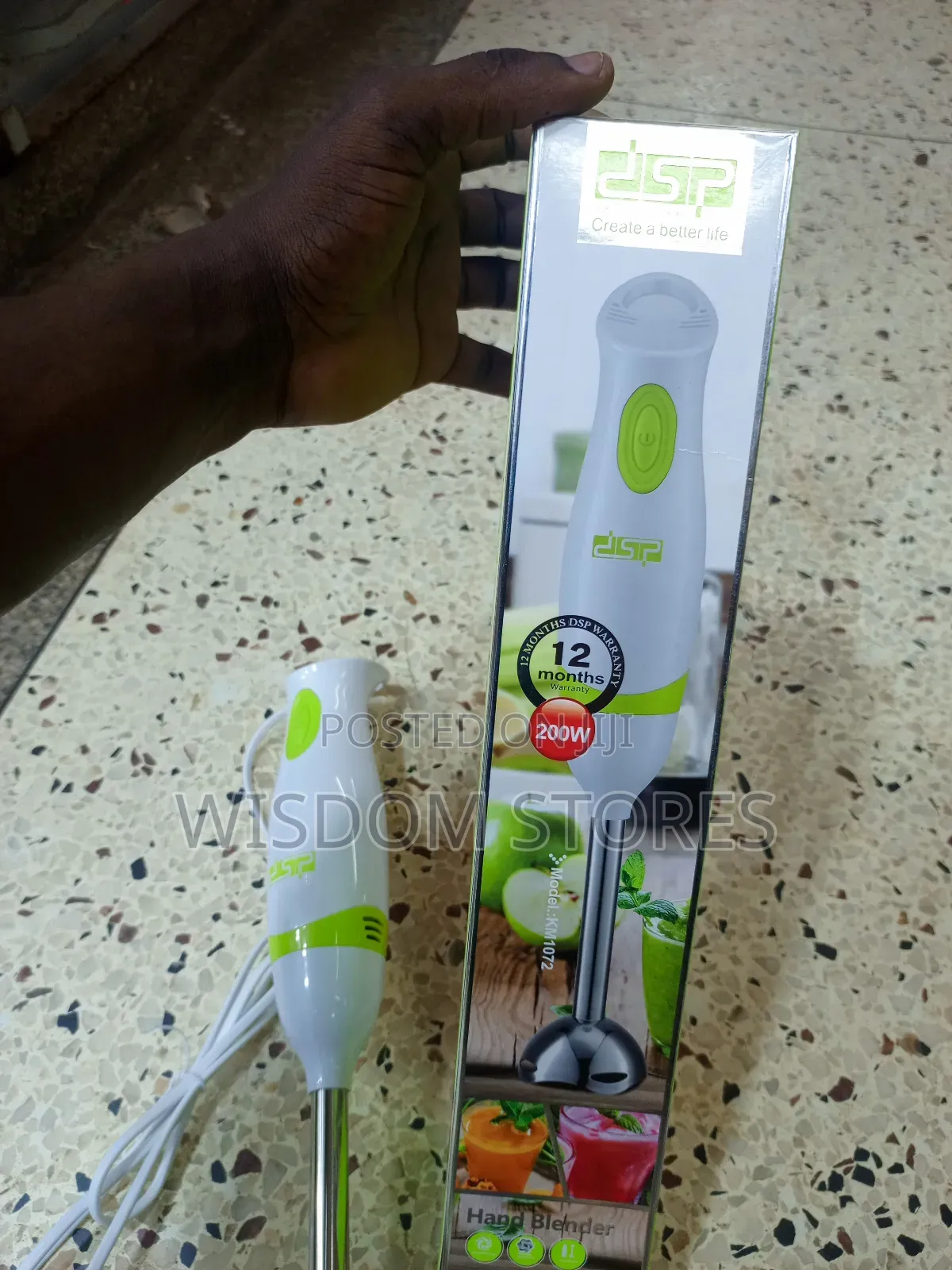 DSP Hand Blender, Model Number Km1072.