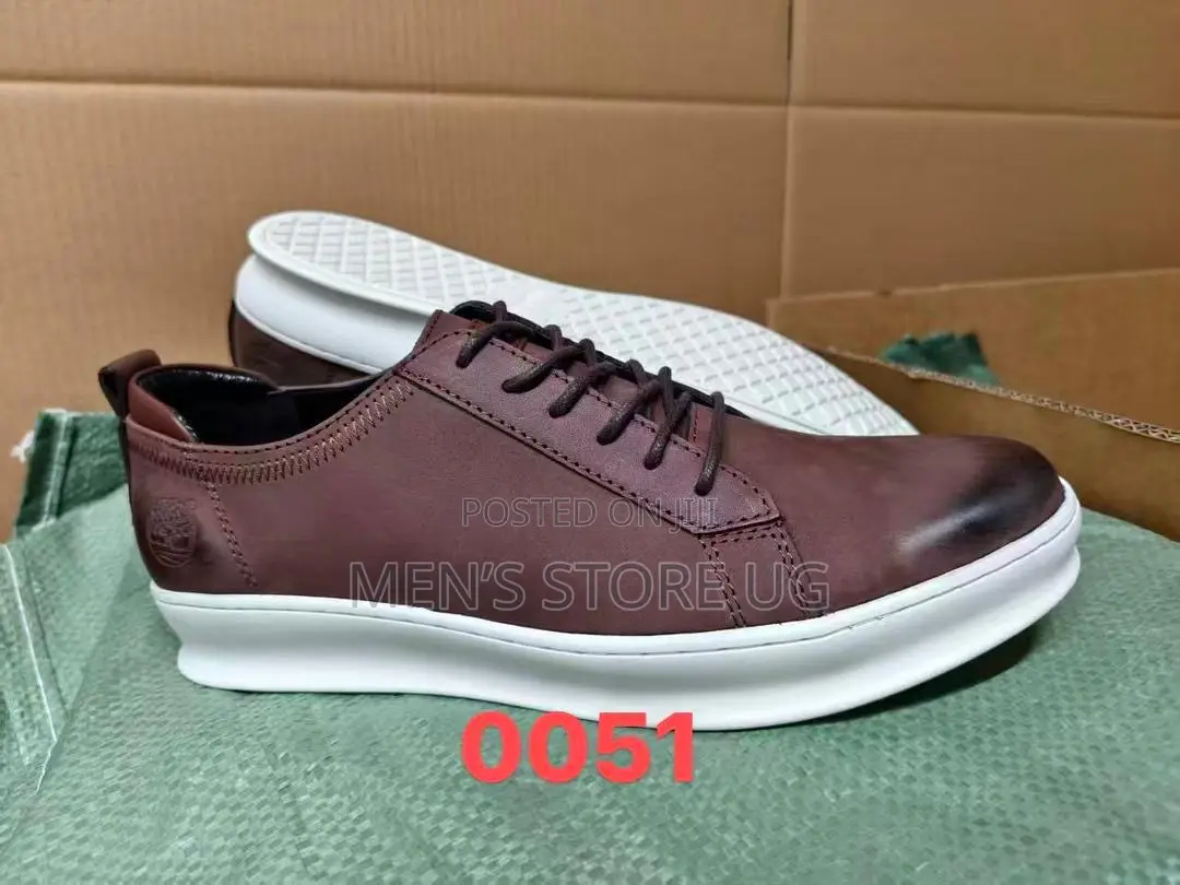 Men’S Casual Classic Genuine Leather Timberland White Sole Shoes