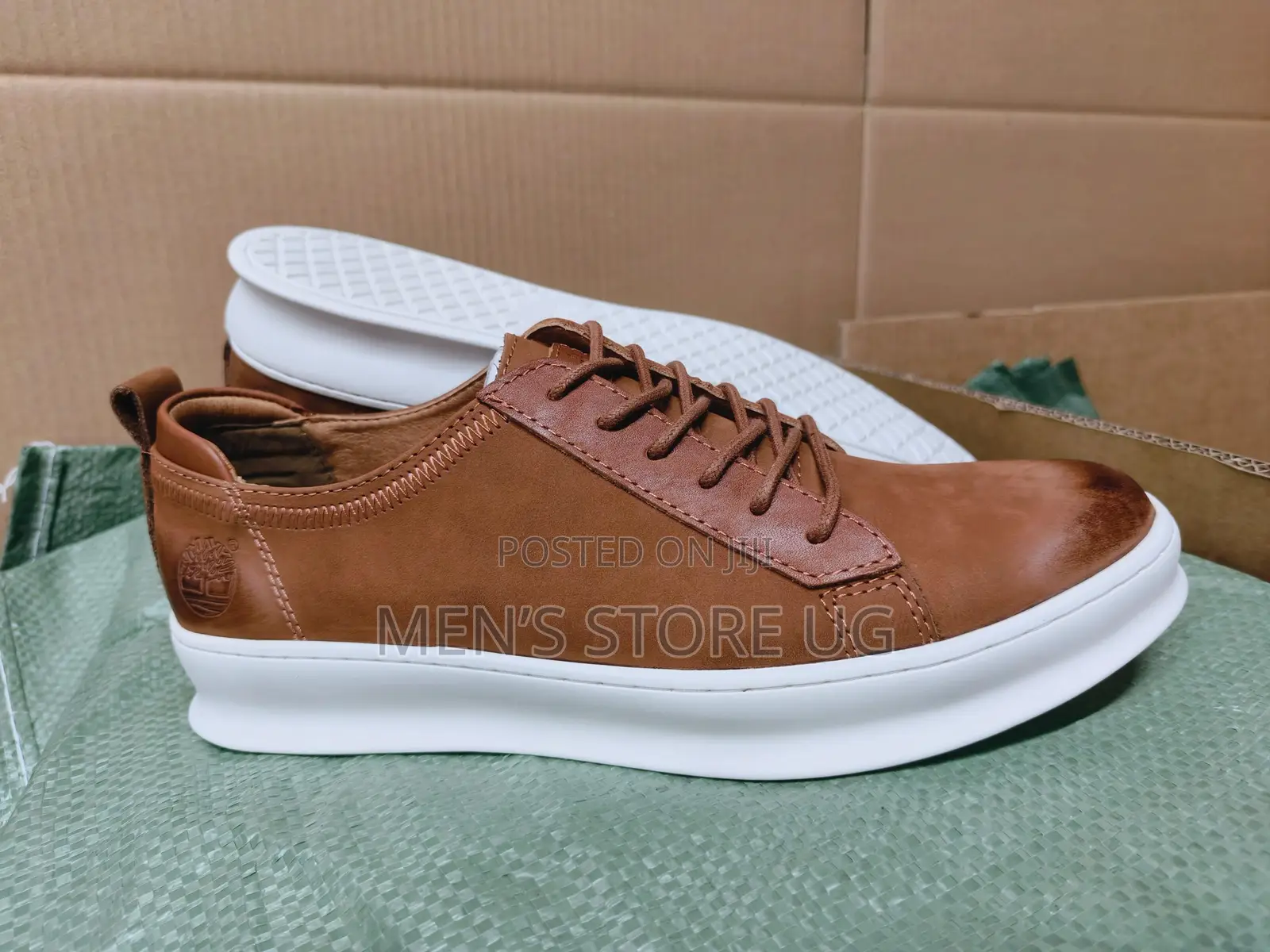 Men’S Casual Classic Genuine Leather Timberland White Sole Shoes