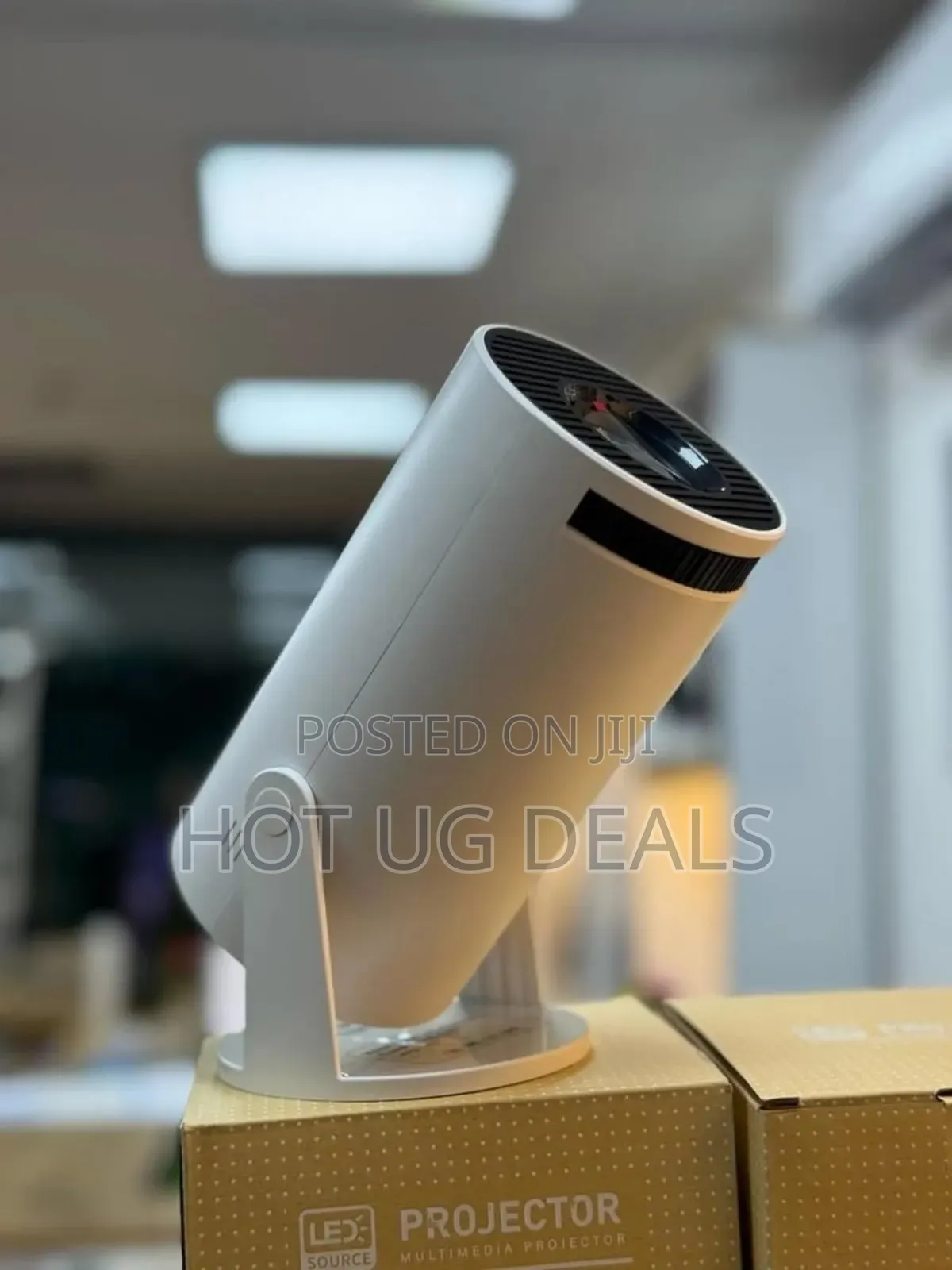 4k Smart Android Tv Projector With Bluetooth & Wifi - White