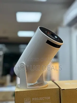 4k Smart Android Tv Projector With Bluetooth & Wifi - White