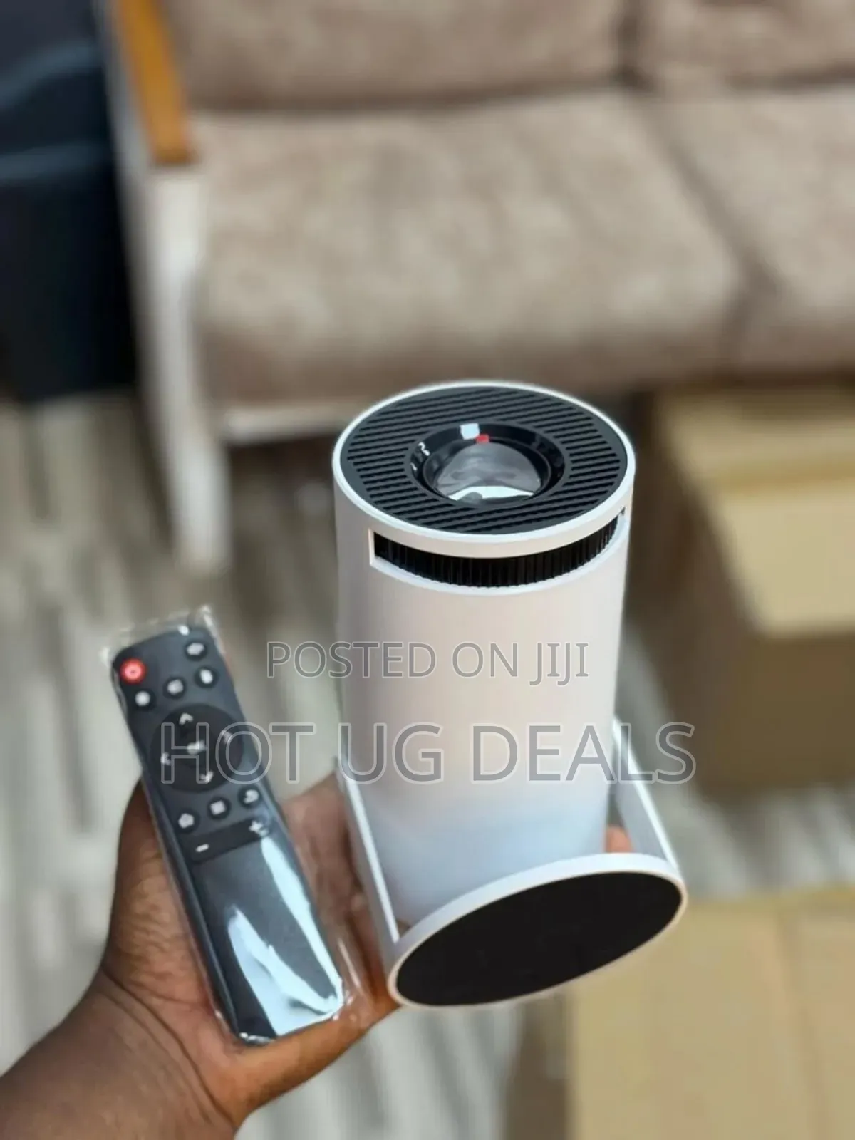 4k Smart Android Tv Projector With Bluetooth & Wifi - White