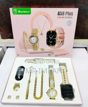 Barry A58 Plus 7-in-1 Smartwatch and Jewelry Gift Set