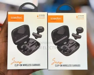 Porodo Soundtec Snap Clip on Wireless Earbuds