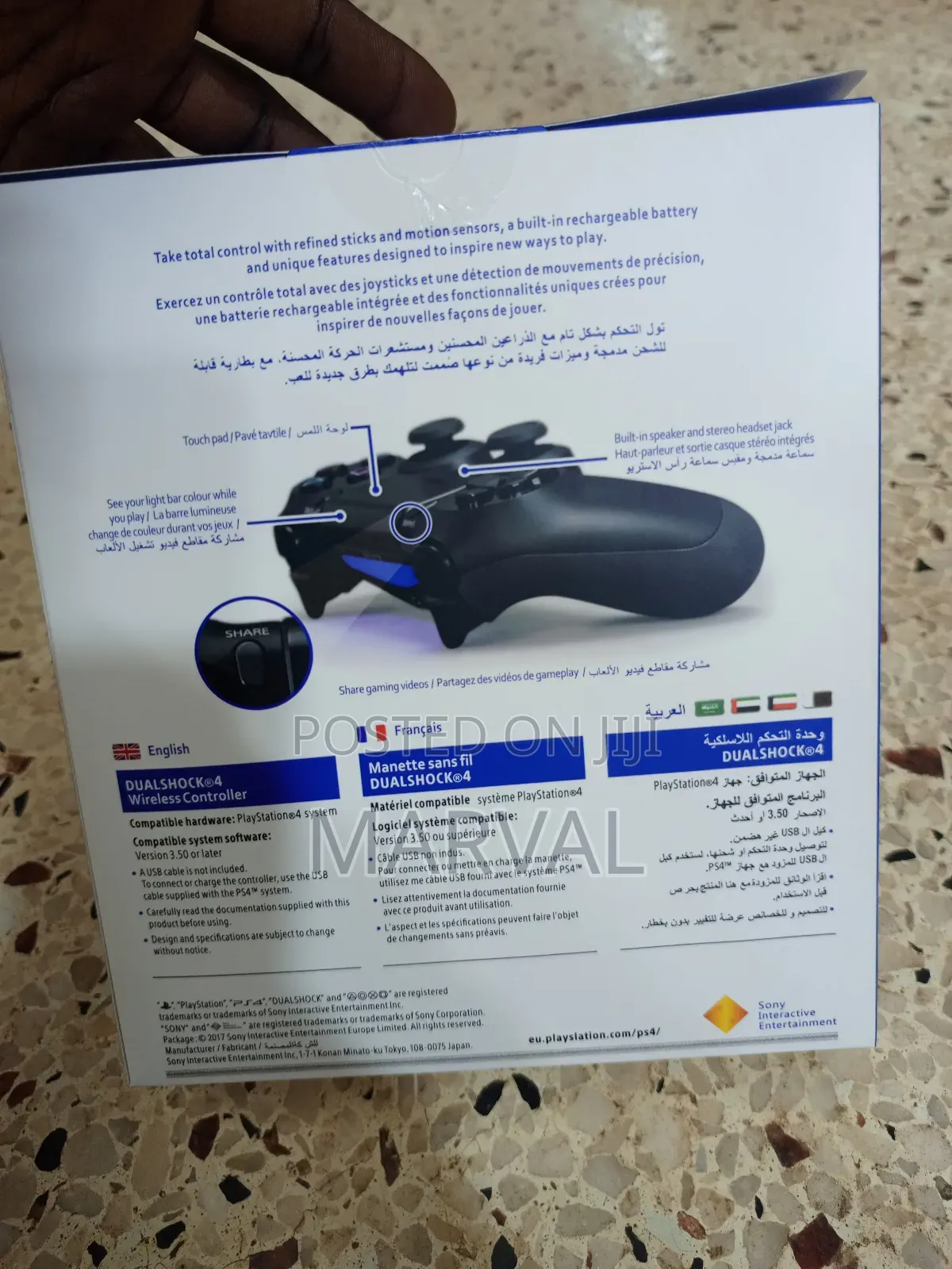 Sony Dualshock 4 Wireless Controller for the Playstation 4 Console.