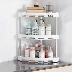Two-tier Rotating Kitchen And Pantry Organizer Rack