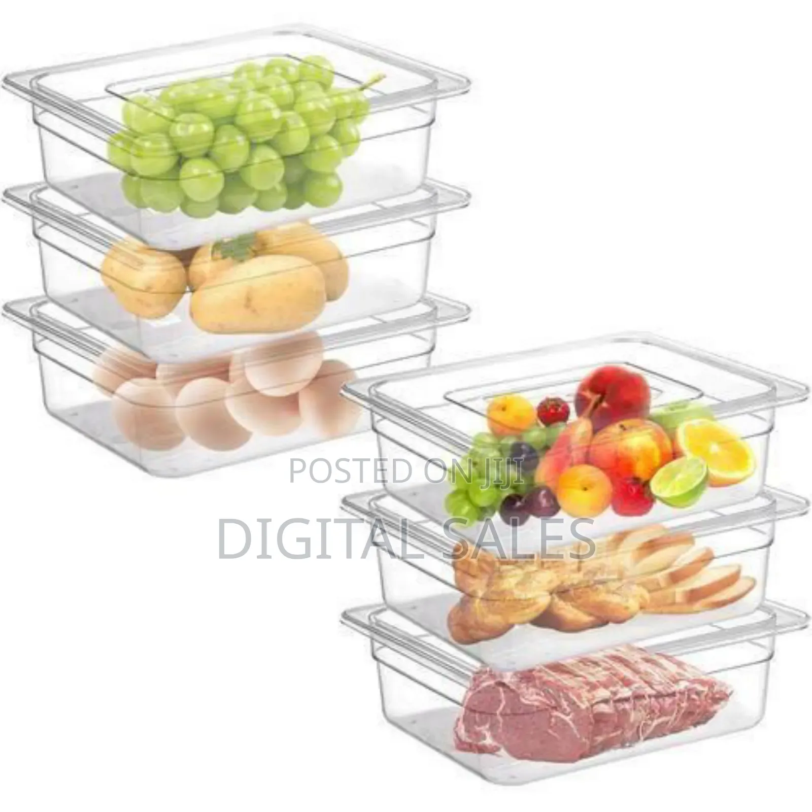 Durable Clear Food Storage Container With Lid -