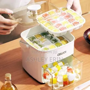 Aswei Portable Ice Cube Maker and Storage Box
