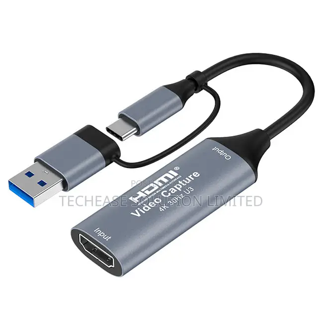 2-in-1 Usb 3.0 Hdmi Video Capture Card – Usb/Type-C