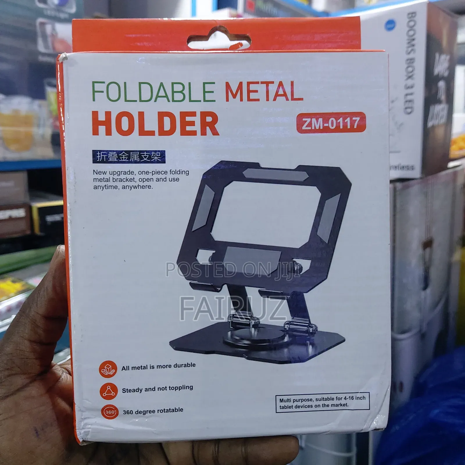 Tablet and Phone Foldable Metal Holder