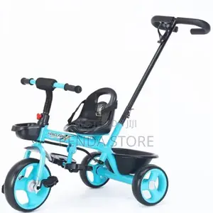 Kids Tricycle With Push Handle Learning Bike | Stable Kids Tricycle