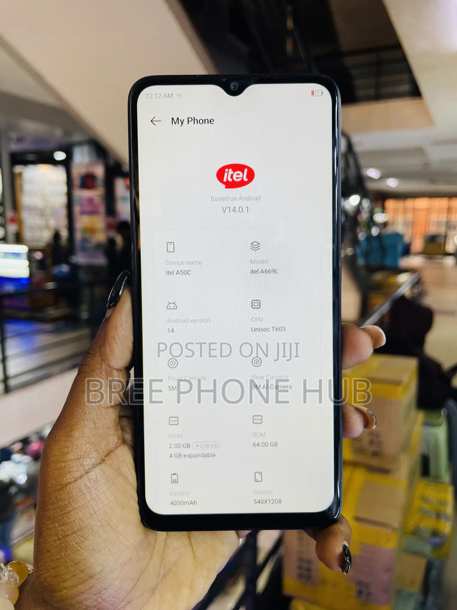 Itel A50C 32 GB Black