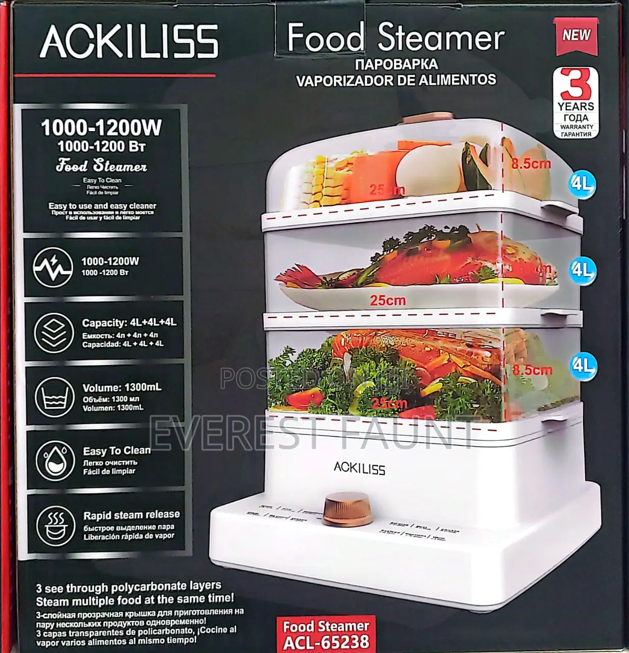 Ackiliss Food Steamer