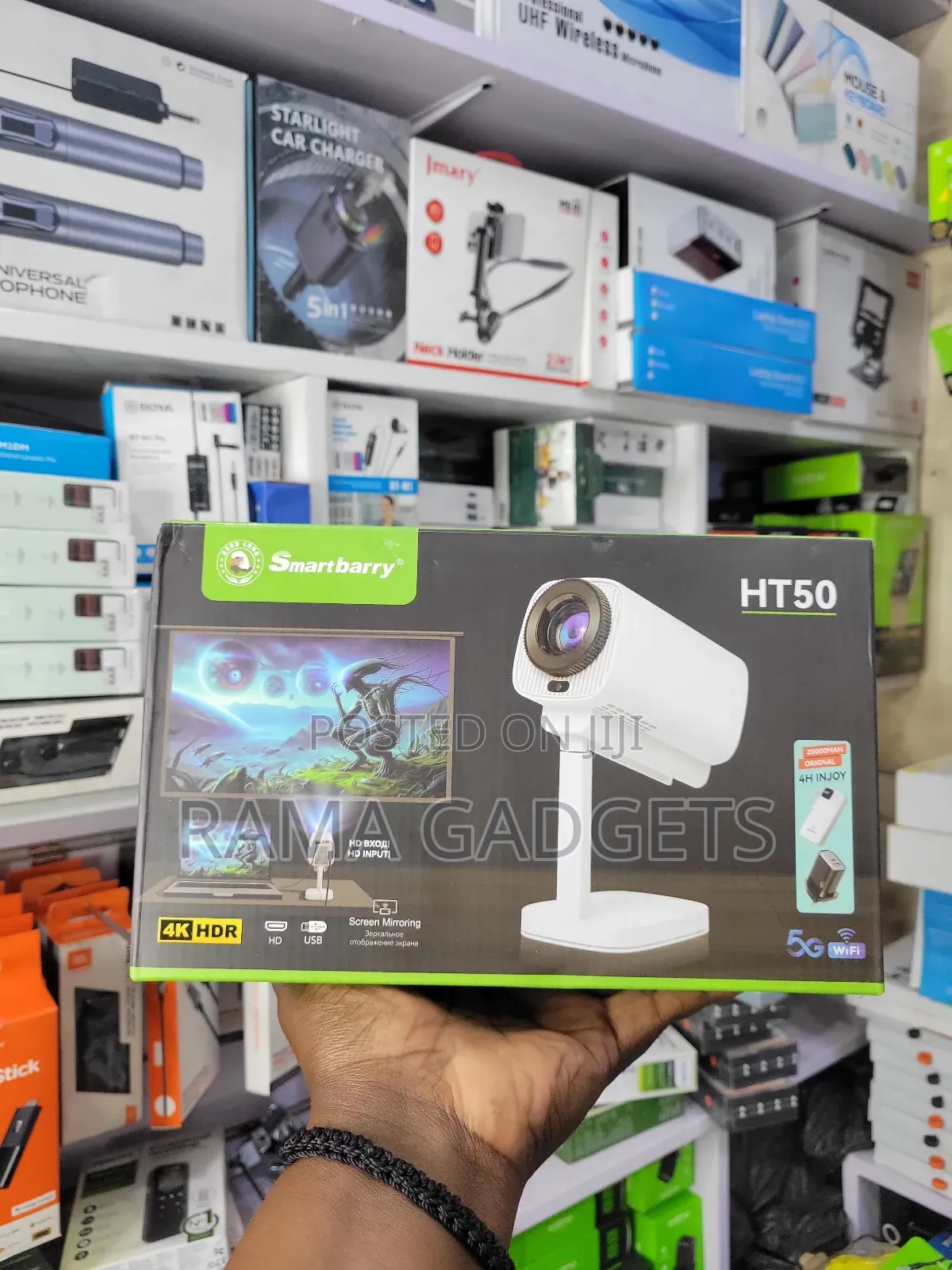 Smartbarry Ht50 Portable Hd Projector,