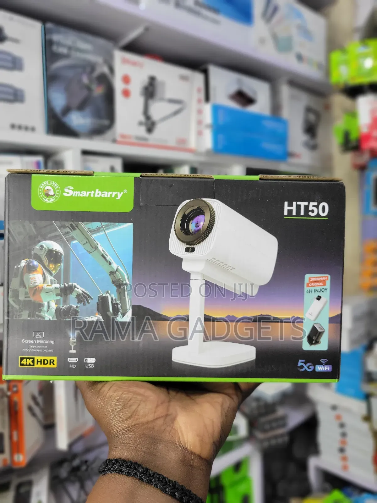Smartbarry Ht50 Portable Hd Projector,