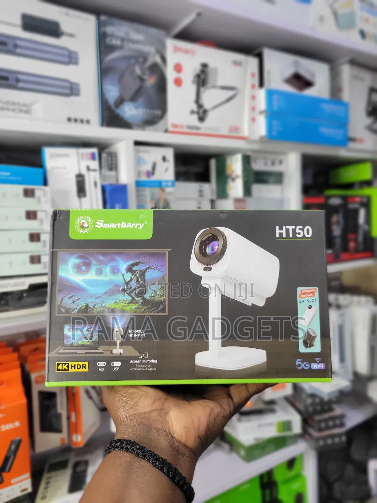 Smartbarry Ht50 Portable Hd Projector,