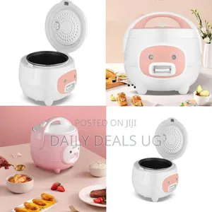 Elegant Compact Electric Rice Cooker With Steam Function - Multicolor