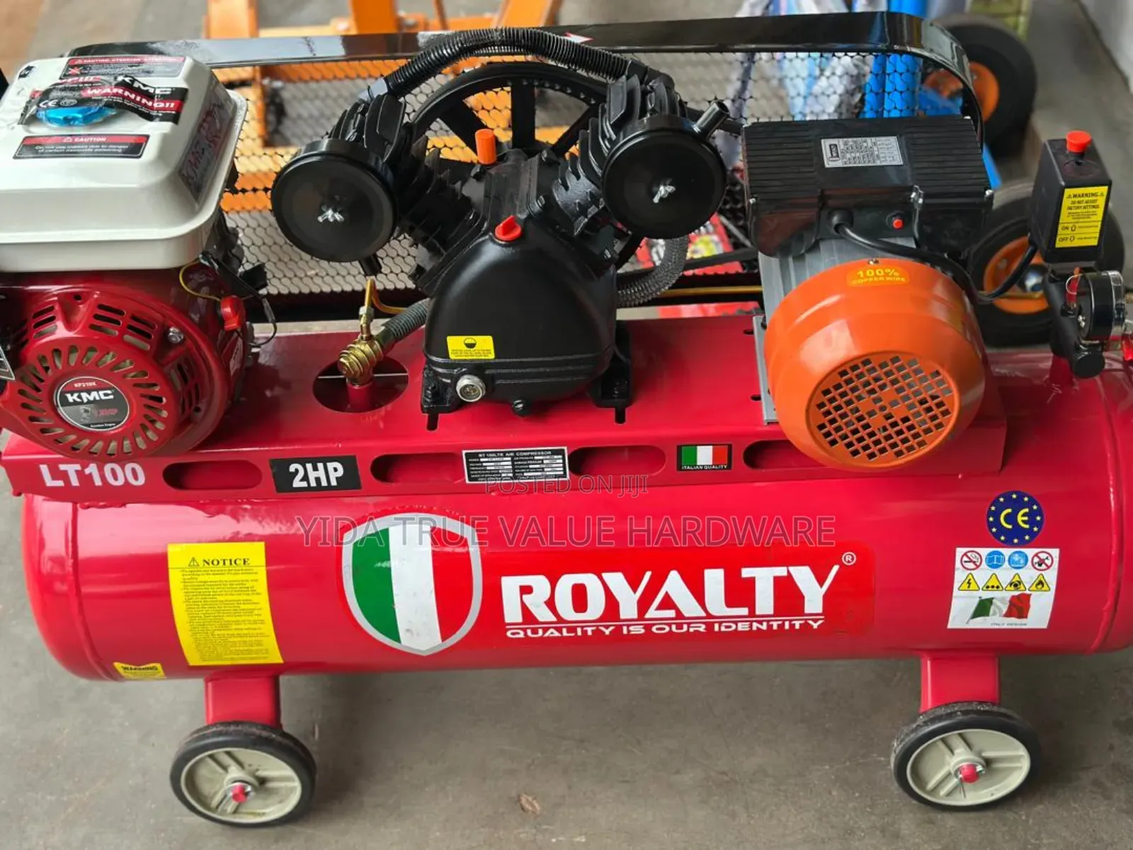 Air Compressor Double Function 100 Litres Italy