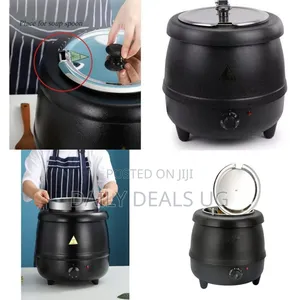 Professional Electric Soup Kettle Warmer With Stainless Steel Insert