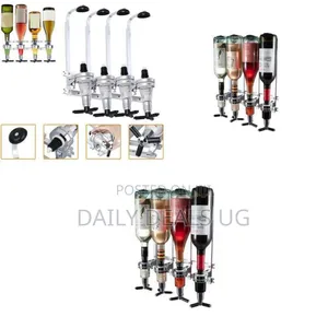 Professional Wall-Mounted Beverage Dispenser Rack - Multicolor