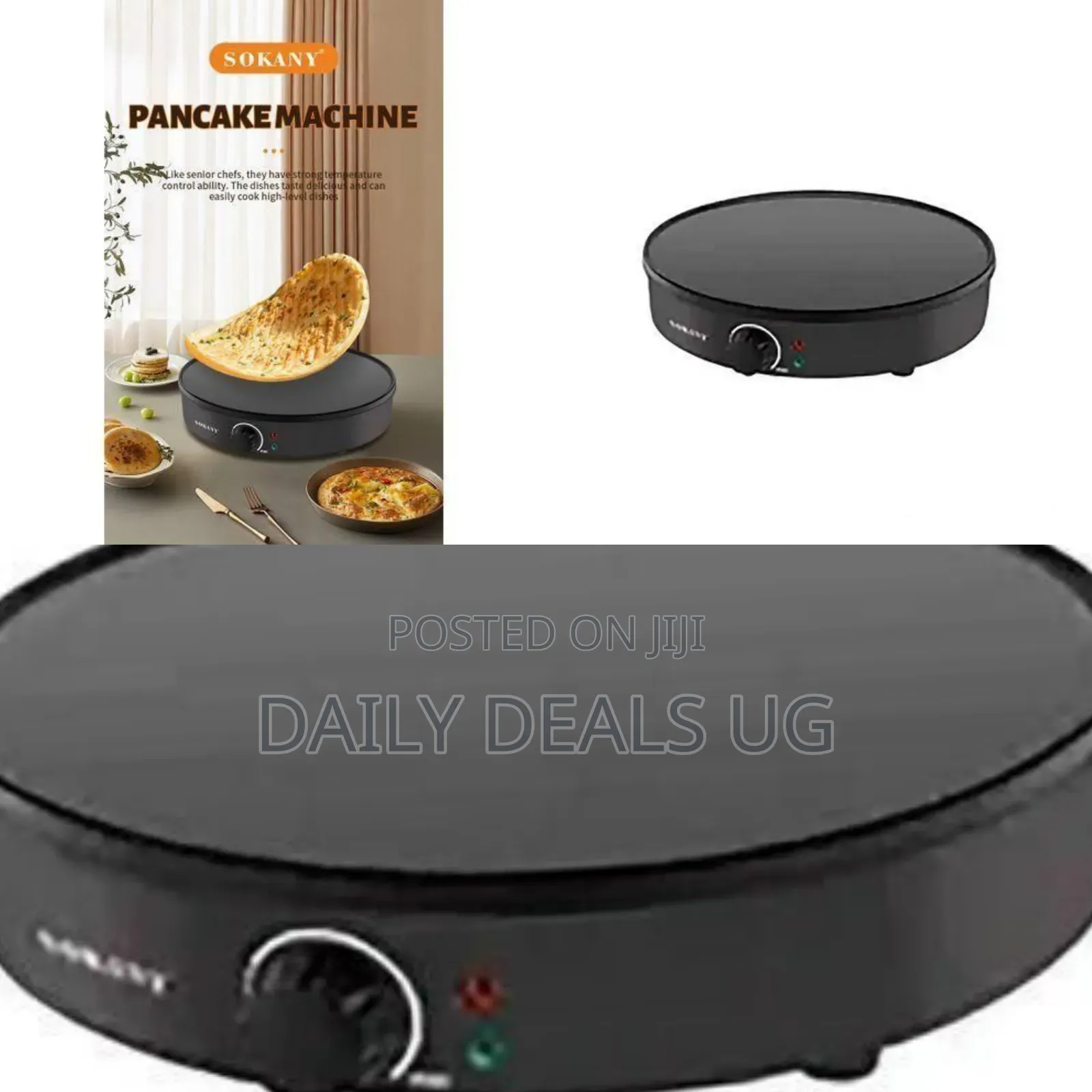 Sokany Professional Electric Crepe Maker and Multi-Purpose Griddle