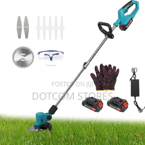 Cordless Electric Grass Trimmer Kit.