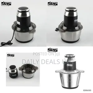 DSP Professional Electric Food Chopper and Meat Grinder - Multicolor