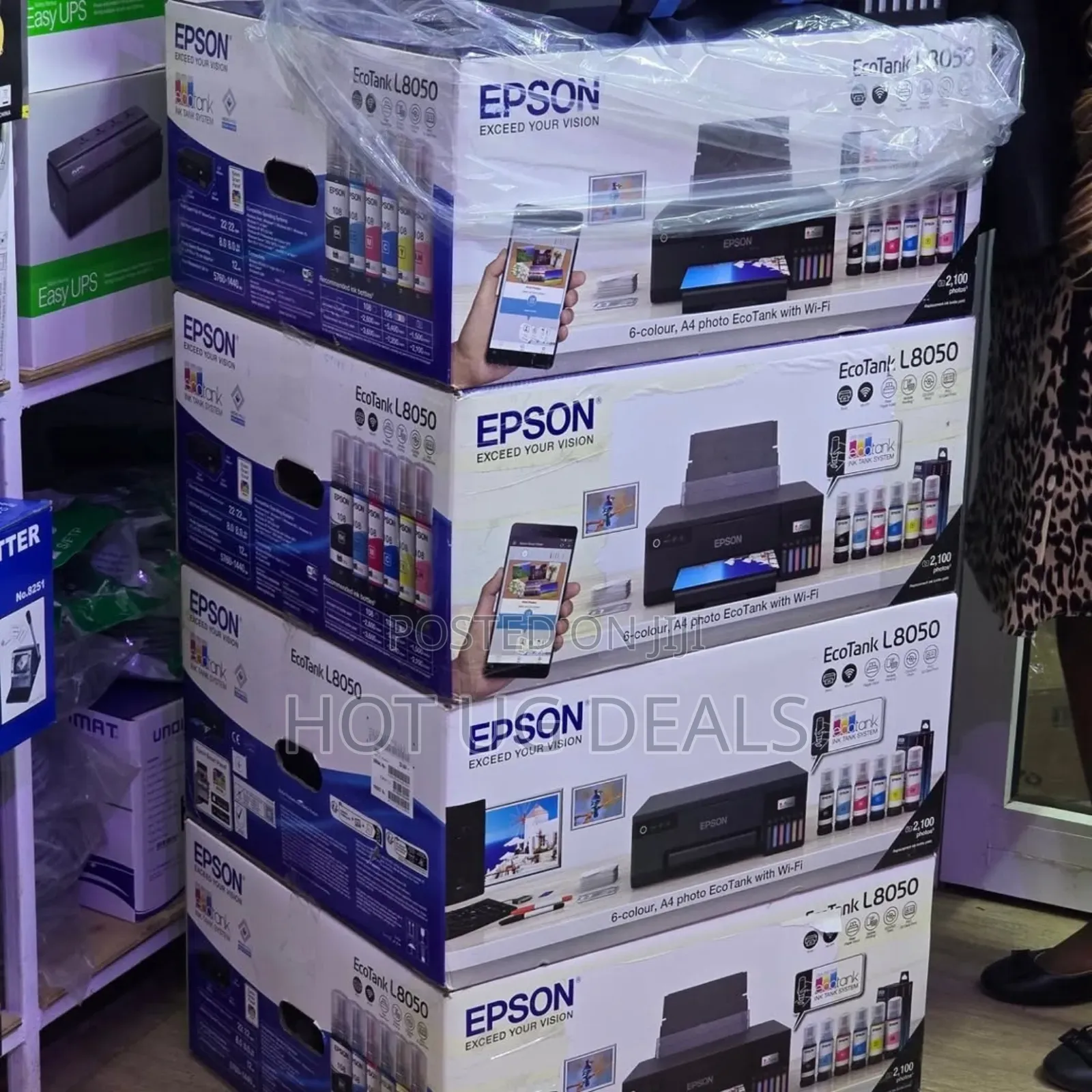 Epson Ecotank L8050 Ink Tank Wireless ( Photo & Id Card Printer )