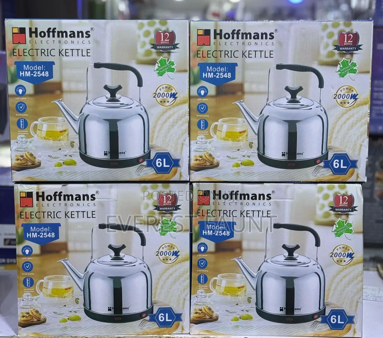Hoffmans Electric Kettle 6 Liters Hm 2548