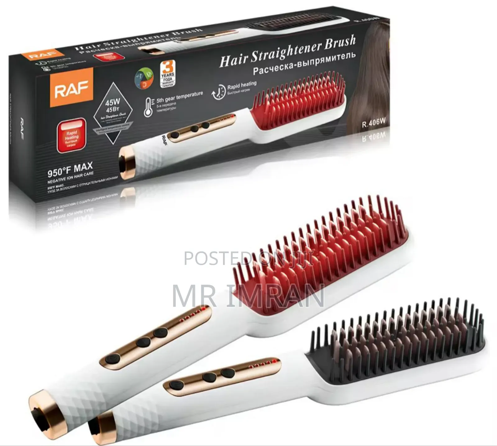 Raf Hair Straightener Brush