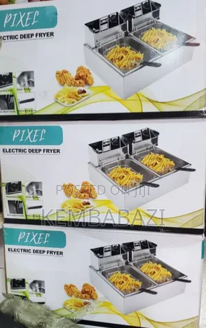 Pixel 12l Commercial Electric Double Deep Fryer.