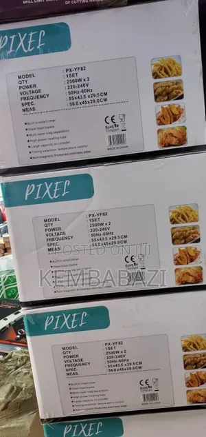 Pixel 12l Commercial Electric Double Deep Fryer.