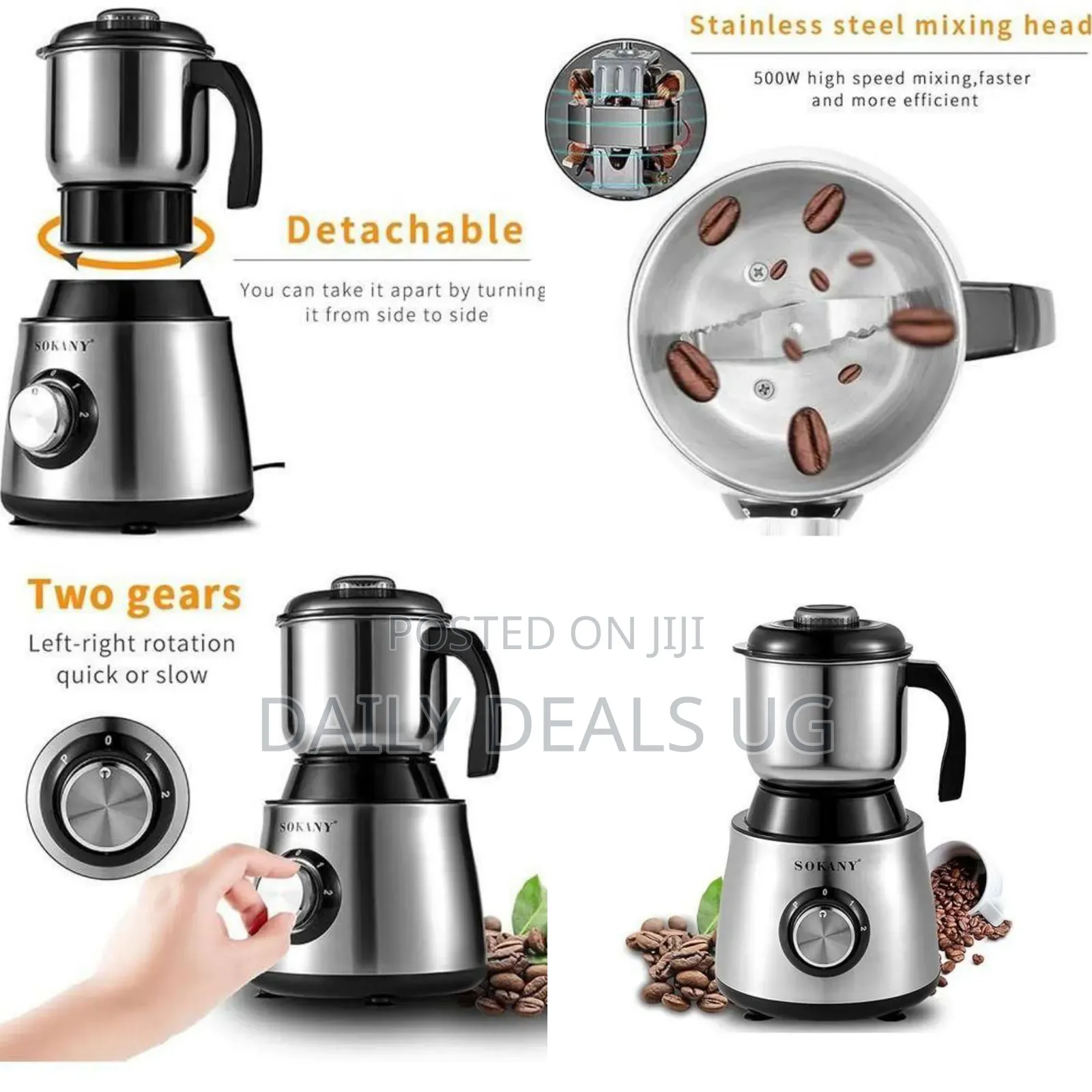 Adjustable Electric Coffee Grinder