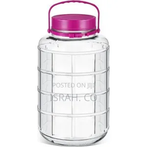 Large Capacity Glass Jar With Carrying Handle