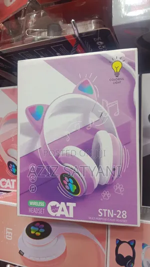 Led Lights Wireless Headphones Hello Kitty For Kids,
