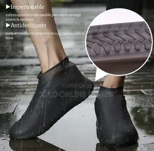 A Yellow Silicone Water Proof Shoe Cover