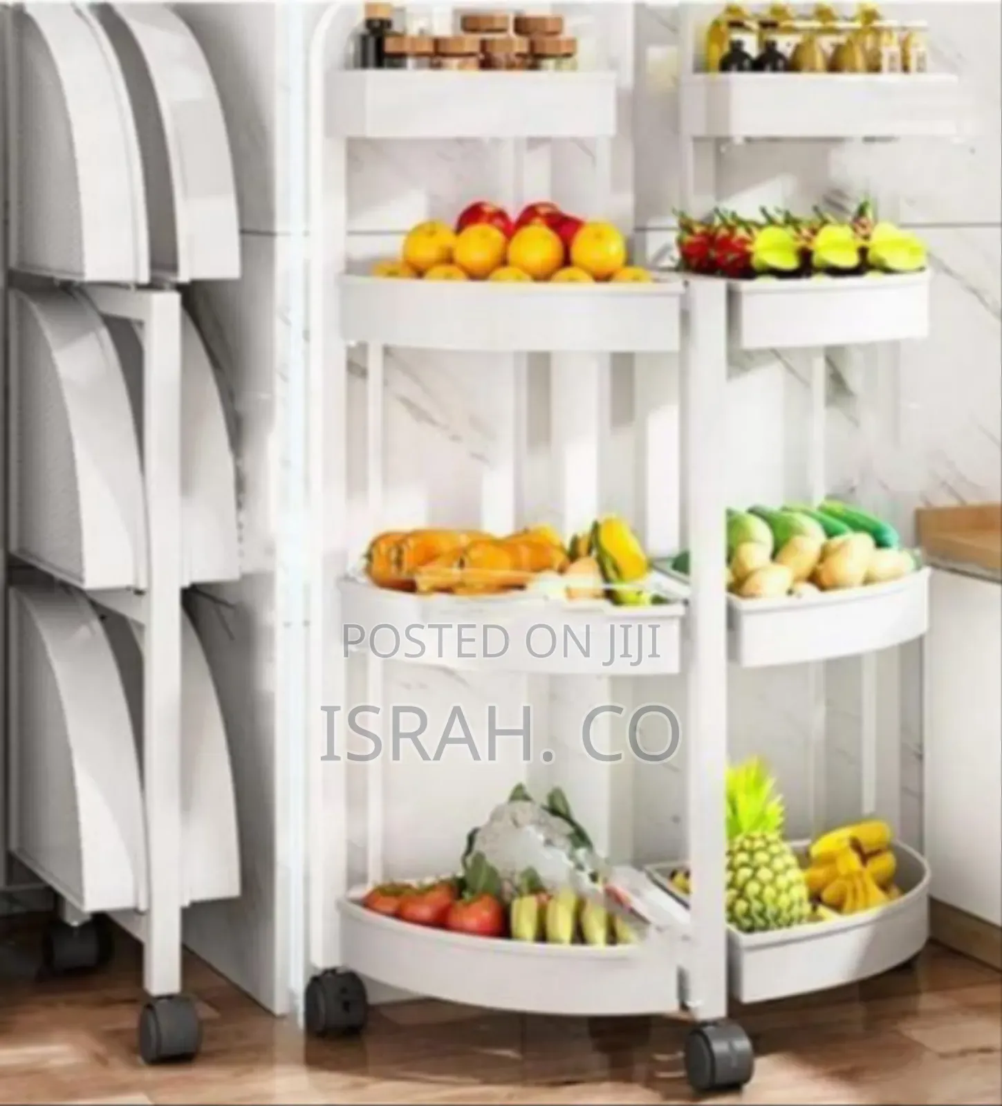 Multi-Tiered Rolling Kitchen Storage Rack