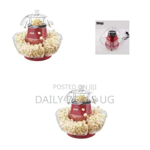 Modern Hot Air Popcorn Maker With Integrated Serving Bowl -Multicolor